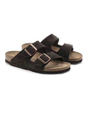 Birkenstocks arizona suede leather  mocha Size 42 regular wide b205